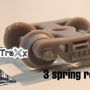 N Scale Roller bearing 3s style truck (BODYMOUNT) (Gray/Undecorated) 10 pack