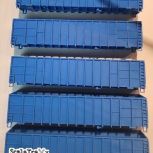N Scale Woodchip (Blue Undecorated) 5 Pack (Body Only) without inner load supports