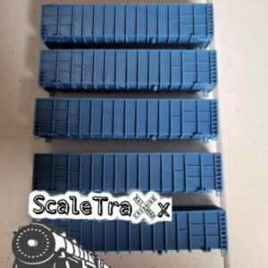 N Scale Woodchip (Blue Undecorated) 5 Pack (Body Only) with inner load supports