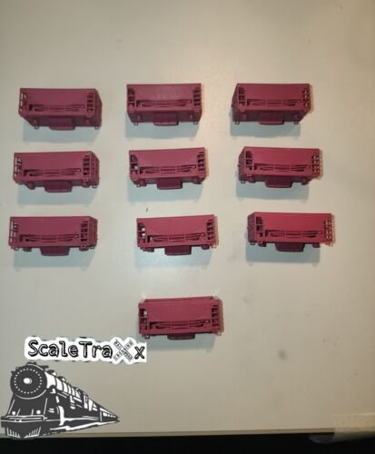 N Scale GN 70TON (Red Undecorated) 10 pack (Body Only)