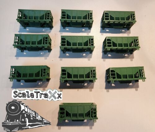 N Scale CNW (Green Undecorated) Type Ore 10 pack (Bodys Only)
