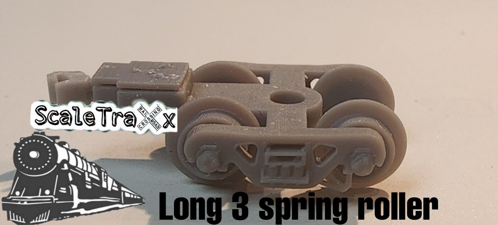 N Scale Roller bearing 3s style truck (Long) (Gray/Undecorated) 10 pack