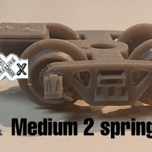 N Scale Friction bearing 2s style truck (Medium) (Gray/Undecorated) 10 pack