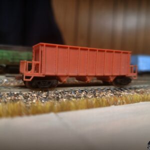 Aggregate Hopper (Orange Undecorated) 5 pack (with trucks and couplers) (Copy)