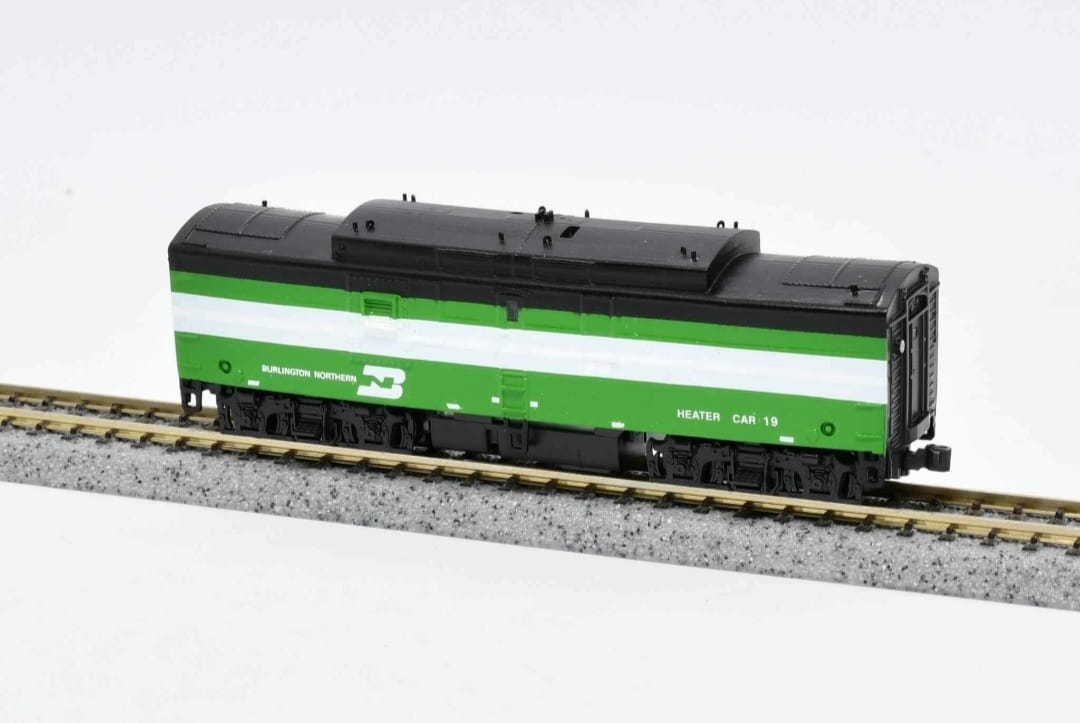 N scale HEATER CAR 2 VENT SHELL (GN,BN,AMTRAK)