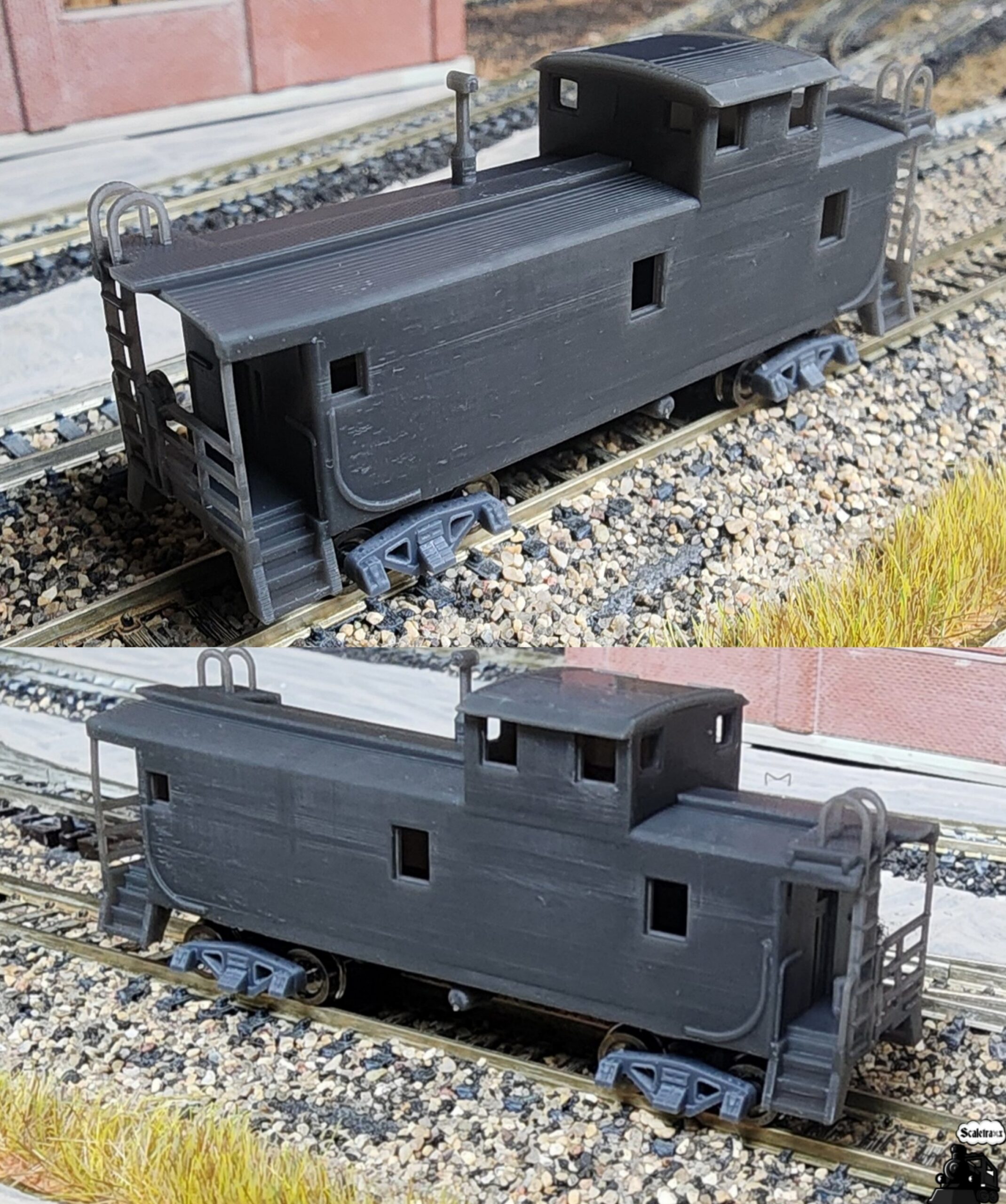 N scale Northern Pacific Tall Caboose