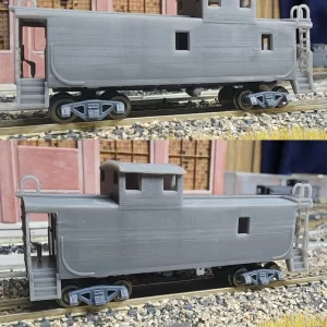 N scale SP&S, NP, BN (PATCHED WINDOWS) TALL CABOOSE