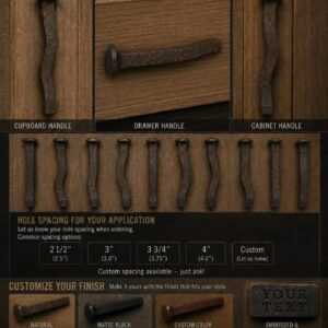 RAILROAD SPIKE HANDLES